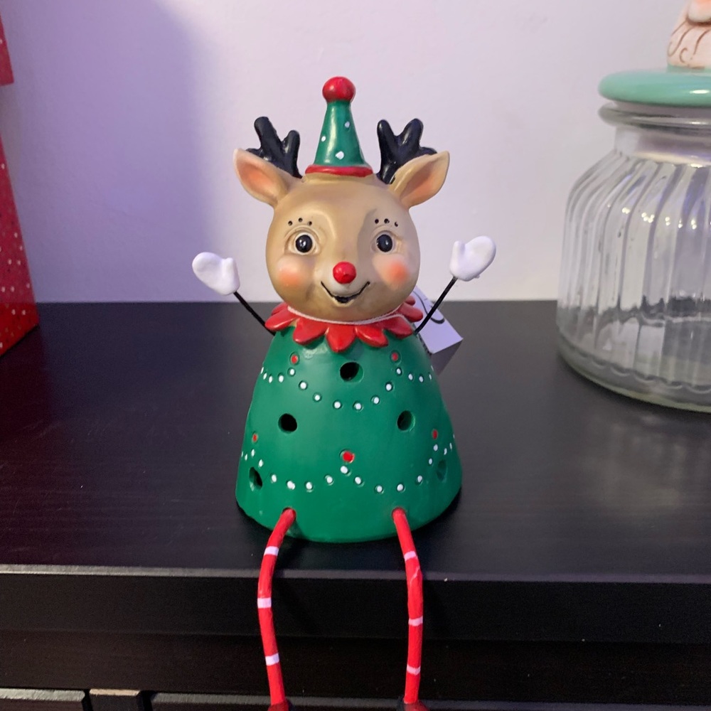 Johanna Parker Reindeer with lights led  sitter. brand new price firm